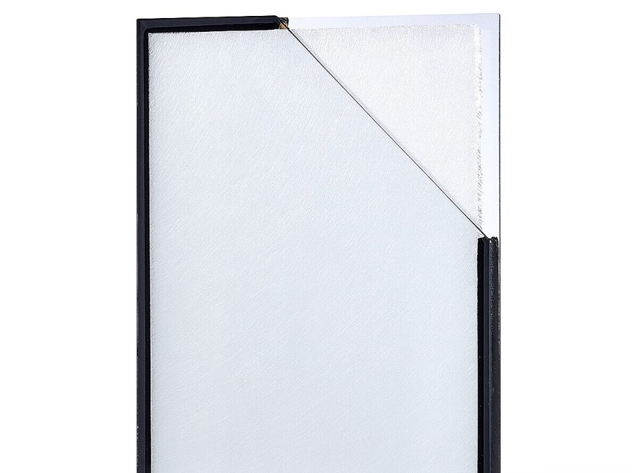 OKALUX A clear acrylic frame with a black border, slightly tilted at the top right corner.